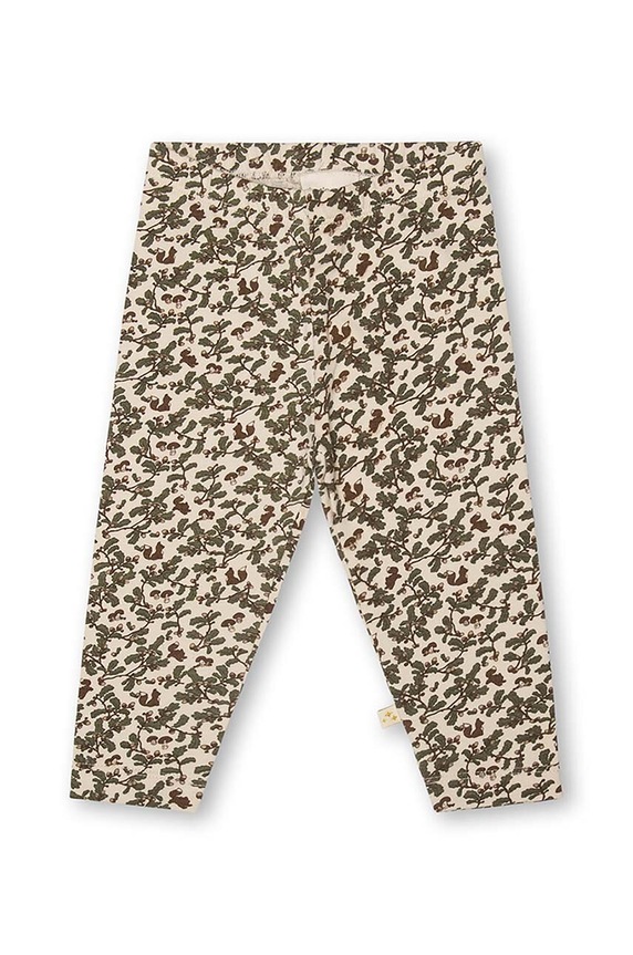 That's mine legginsy bawełniane niemowlęce 8539 wzorzyste beżowy 008539