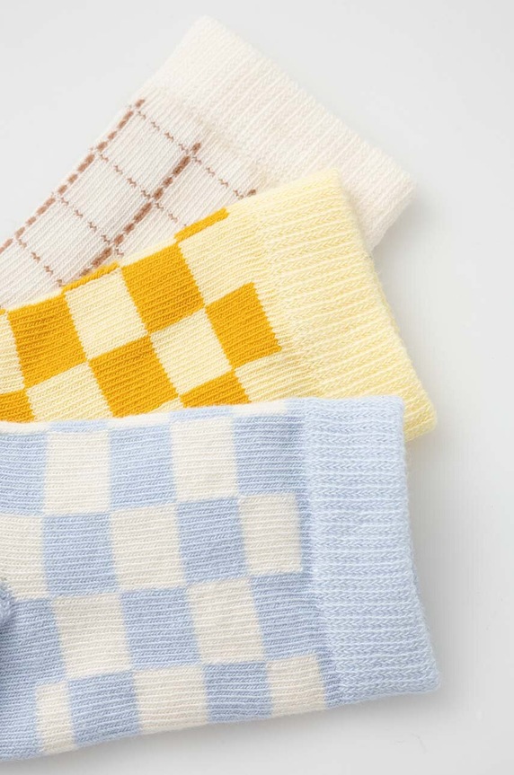 United Colors of Benetton gyerek zokni 3 db 6AO3F21AU.W.SEAS.9BYX sárga AW23