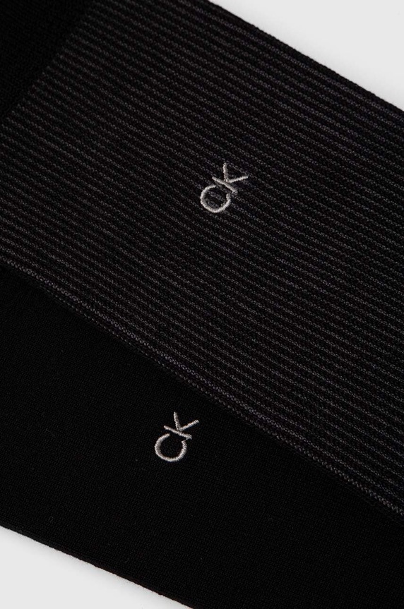 Ponožky Calvin Klein 2-pak 701224110 čierna AW23