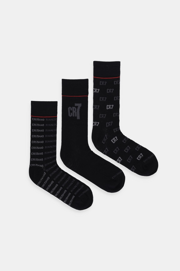 CR7 Cristiano Ronaldo calzini pacco da 3 calzini nero 8283.80.119