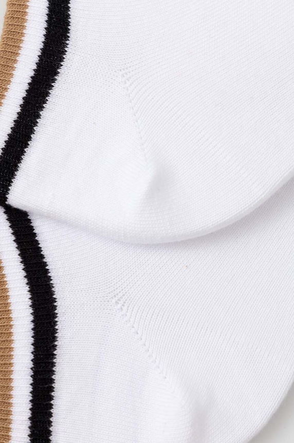 BOSS skarpety męskie 2P AS Uni stripe CC 2-pack 50491192 biały AA00