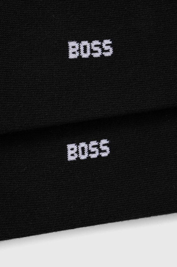 BOSS skarpety męskie 2P AS Uni stripe CC 2-pack 50491192 czarny AA00