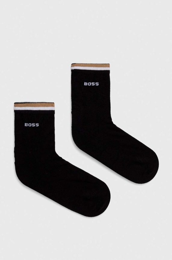 BOSS ponožky pánské 2-pack dlouhé ponožky černá 50491195
