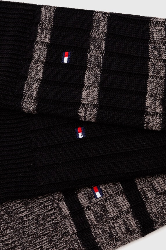 Κάλτσες Tommy Hilfiger 3-pack 701226073 μαύρο AW23
