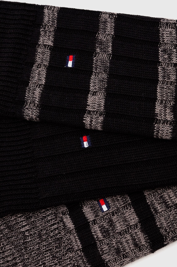 Κάλτσες Tommy Hilfiger 3-pack 701226073 μαύρο AW23