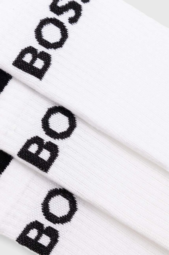 Odzież BOSS skarpety męskie 6P QS Stripe CC 6-pack 50510168 biały