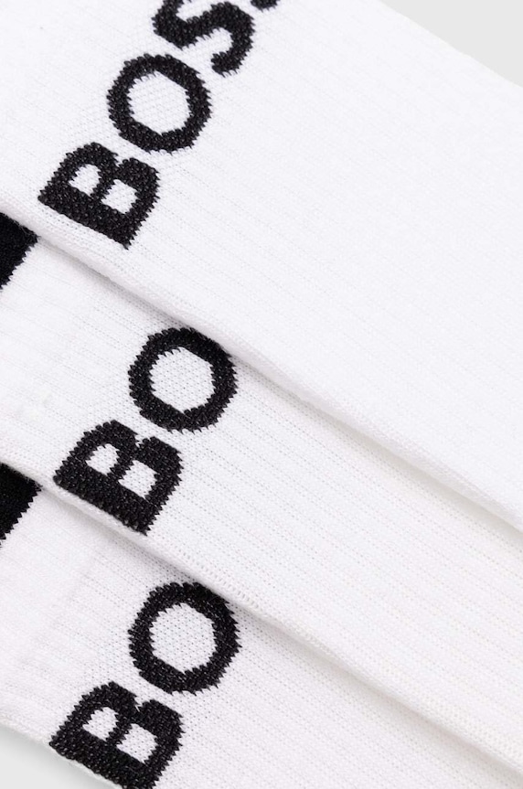 Odzież BOSS skarpety męskie 6P QS Stripe CC 6-pack 50510168 biały