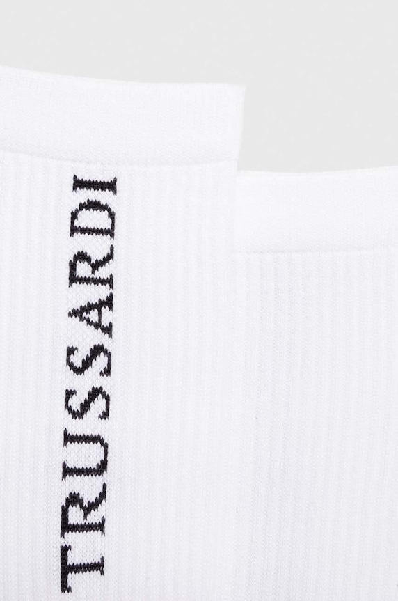 Trussardi sosete 57Z00342.0F000840 alb AW23