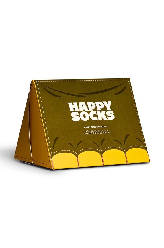 Happy Socks zokni Happy Camper Socks 3 pár hosszúszárú zokni többszínű P000311
