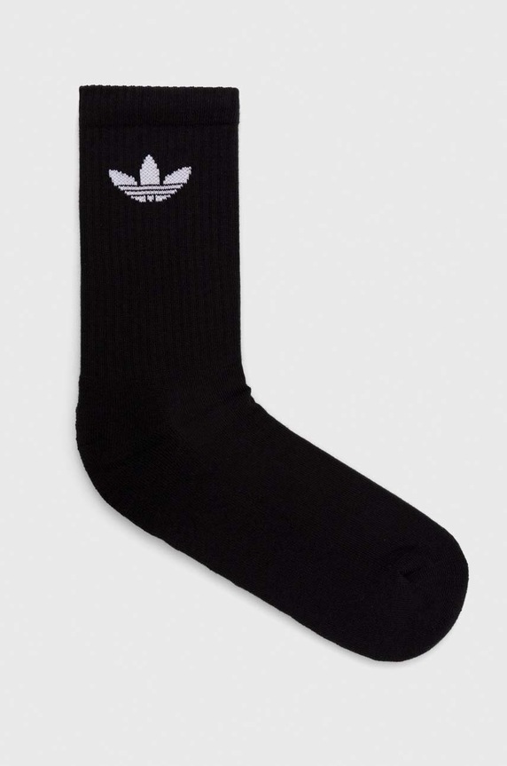 adidas Originals zokni 6 pár hosszúszárú zokni fekete IJ5618