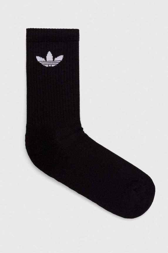 adidas Originals zokni 6 pár hosszúszárú zokni fekete IJ5618
