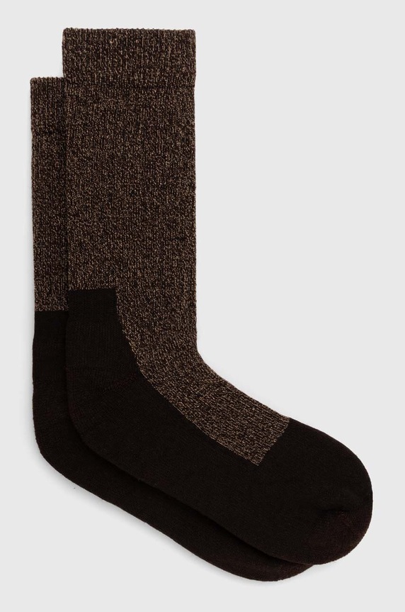 Red Wing wool blend socks all-over print brown 97640.09120