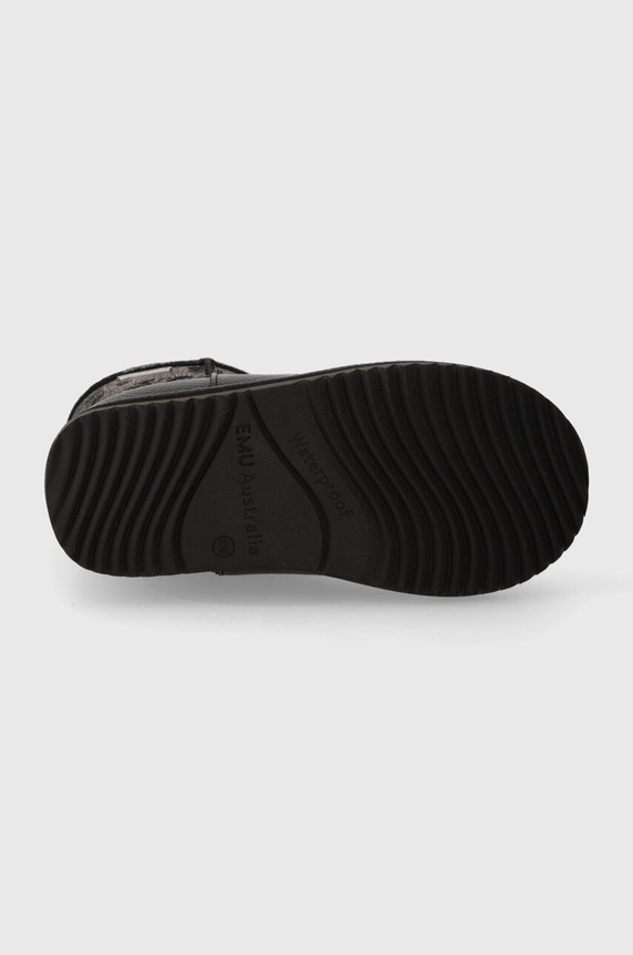 Dječje zimske kožne cipele Emu Australia Trigg Spray K12945.Trigg.Spray crna