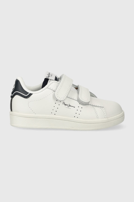 Dětské sneakers boty Pepe Jeans potažená kůže bílá PBS30570