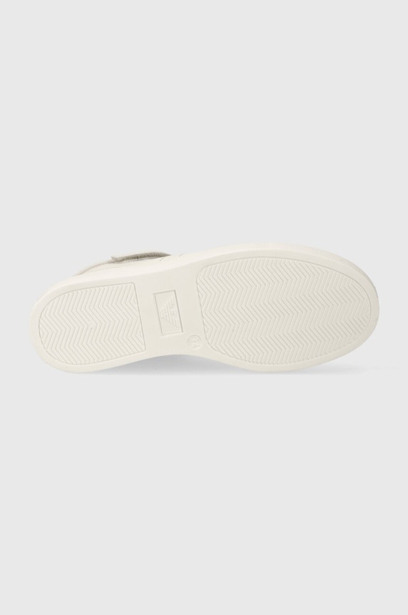 Emporio Armani teniși din piele copii XYZ013.XOI76 bej