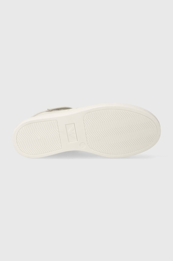 Emporio Armani teniși din piele copii XYZ013.XOI76 bej