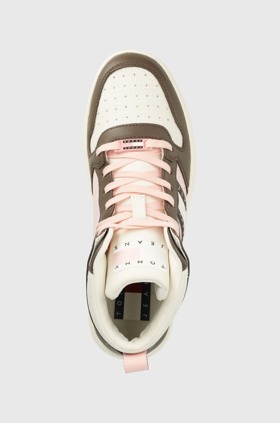 Tommy Jeans sportcipő TJW RETRO BASKET RIPSTOP barna EN0EN02350