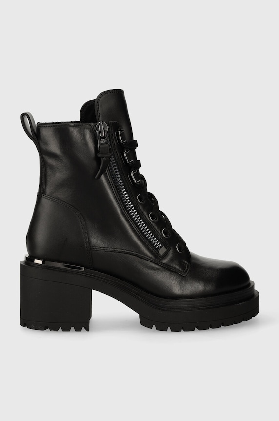 Dkny botki Philippa imitacja skóry licowej czarny K3341093.BLK