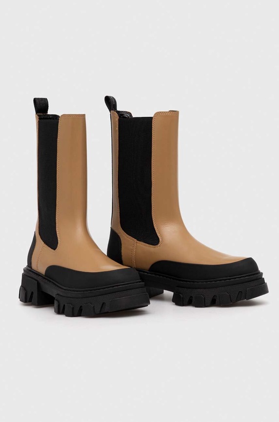 Dkny bőr bokacsizma Jonie K3366233.CAR barna AW23