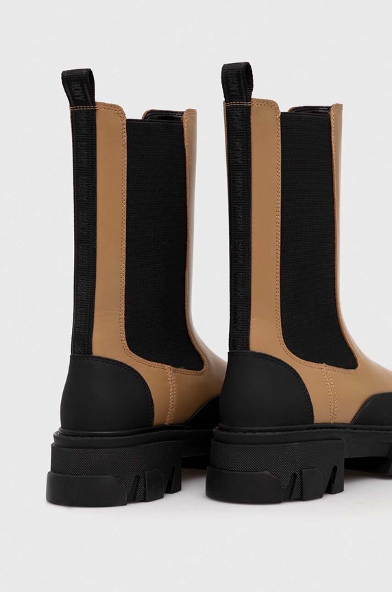 Cipők Dkny bőr bokacsizma Jonie K3366233.CAR barna