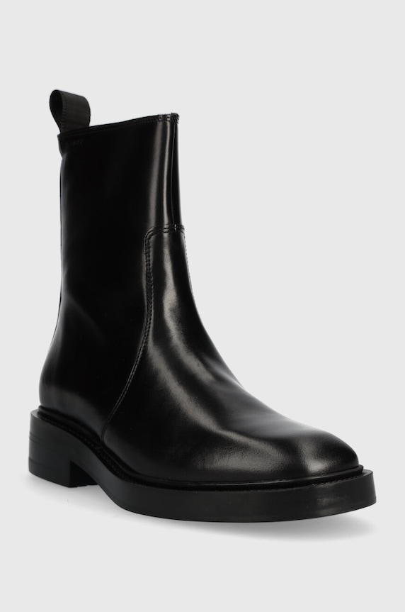 Kožené kotníkové boty Gant Fallwi 27541334.G00 černá AW23