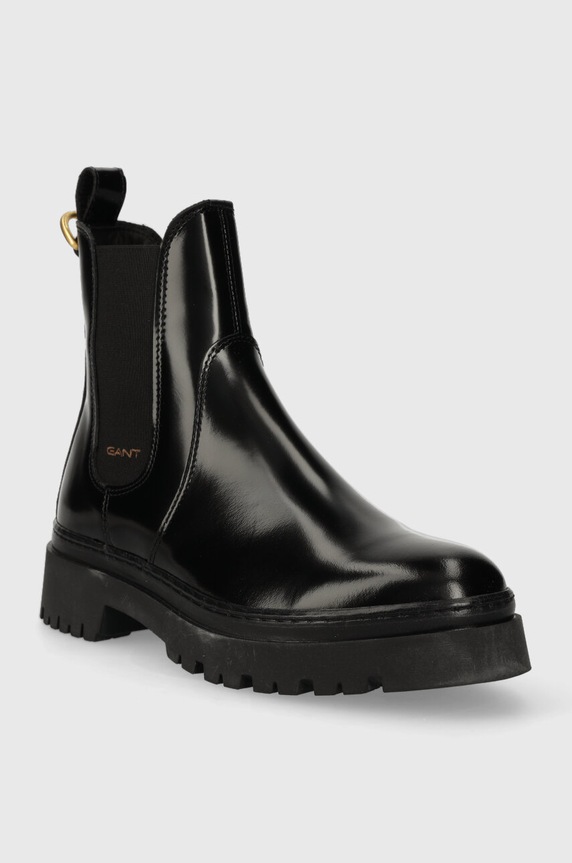 Δερμάτινες μπότες τσέλσι Gant Aligrey 27551324.G00 μαύρο AW23