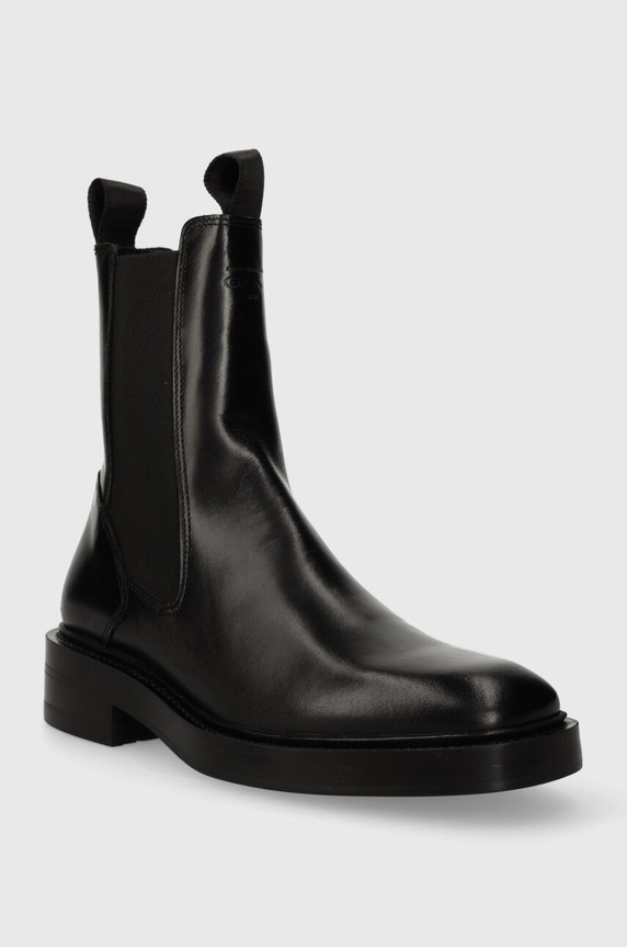 Δερμάτινες μπότες Gant Fallwi 27551333.G00 μαύρο AW23