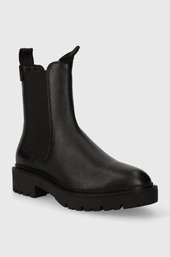 Δερμάτινες μπότες Gant Kelliin 27551348.G00 μαύρο AW23