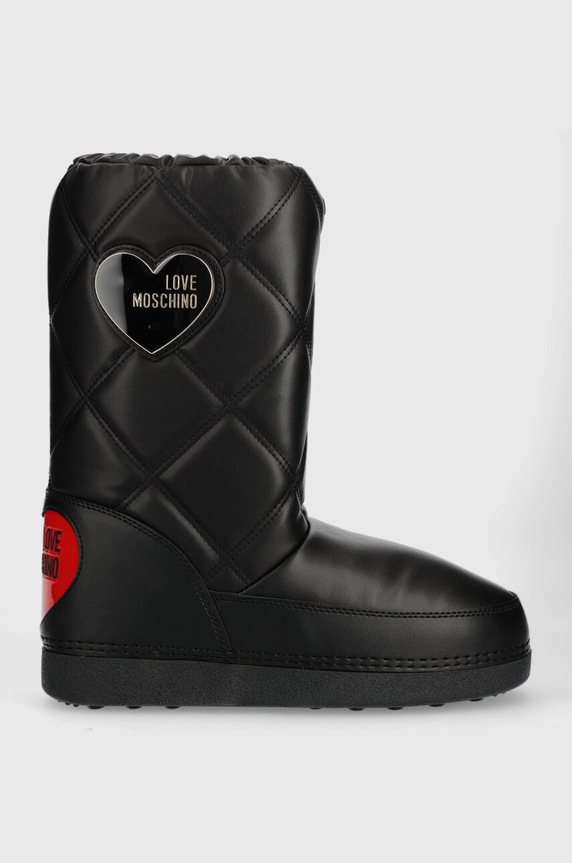 Love Moschino śniegowce brak zapięcia czarny JA24172G1HIT7000