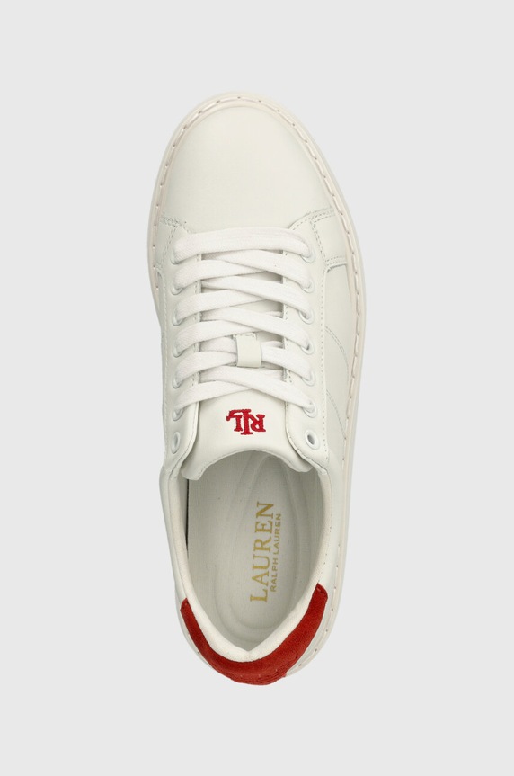 Lauren Ralph Lauren sneakersy skórzane Angeline 4 biały 802912651001.100