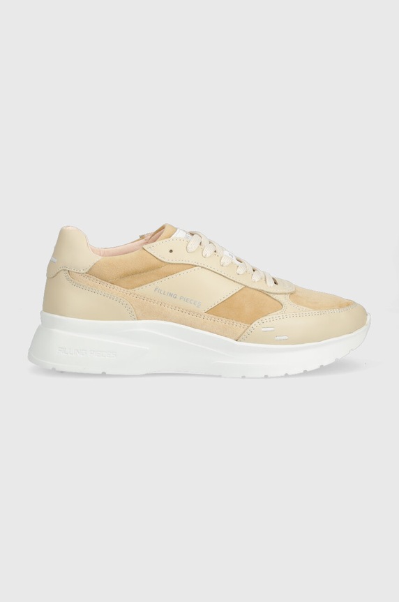 Semišové tenisky Filling Pieces Jet Runner usňová koža béžová 17127361919