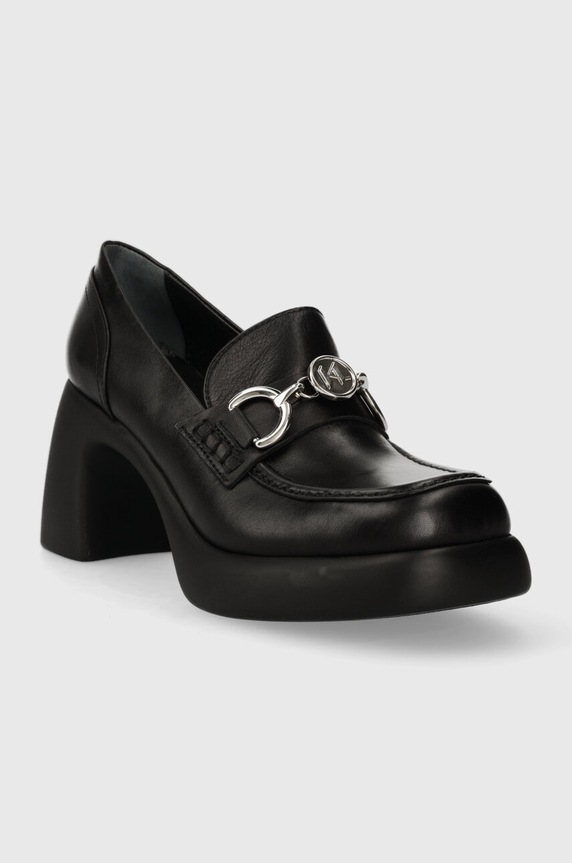 Karl Lagerfeld bőr flip-flop ASTRAGON KL33830.000 fekete AW23