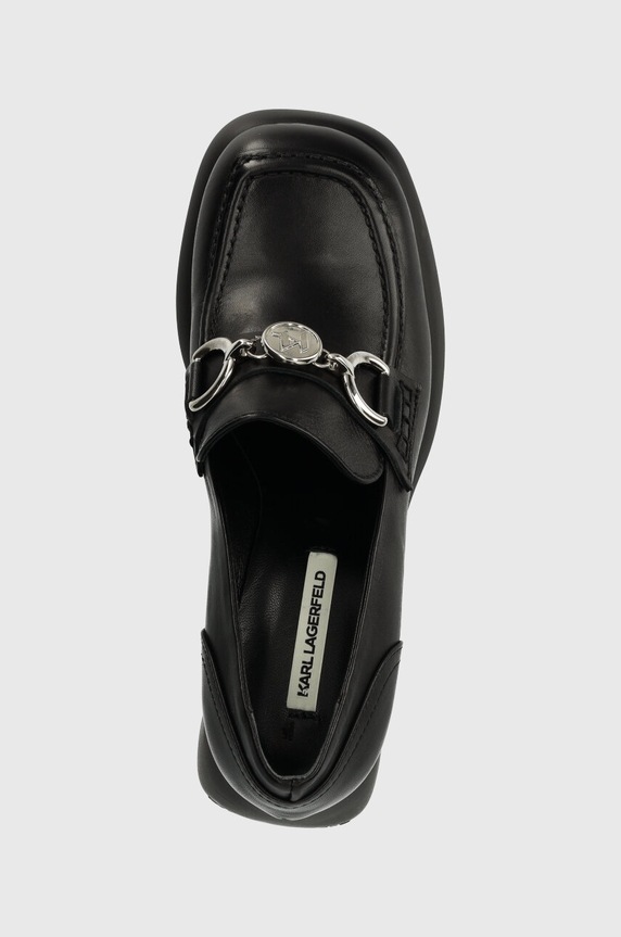 Karl Lagerfeld bőr flip-flop ASTRAGON fekete KL33830.000