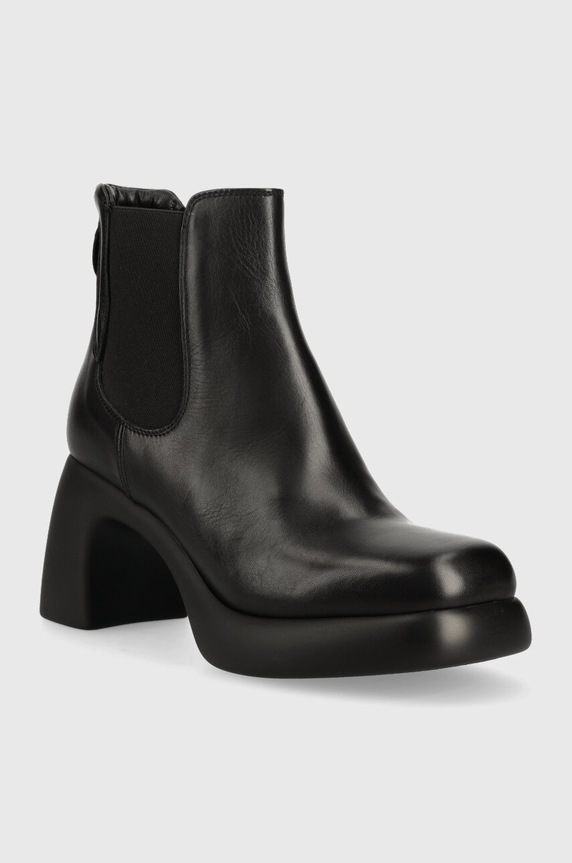 Kožené topánky chelsea Karl Lagerfeld ASTRAGON KL33840.000 čierna AW23