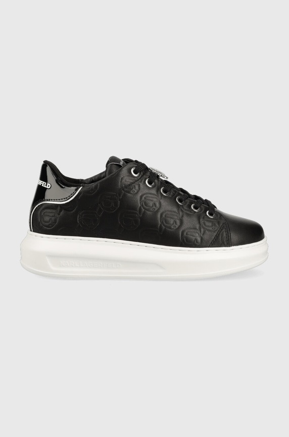 Kožené tenisky Karl Lagerfeld KAPRI KC Planet friendly čierna KL62523F.000