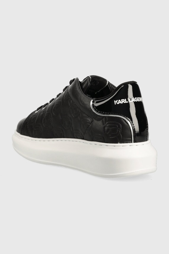 Obuv Kožené tenisky Karl Lagerfeld KAPRI KC KL62523F.000 čierna