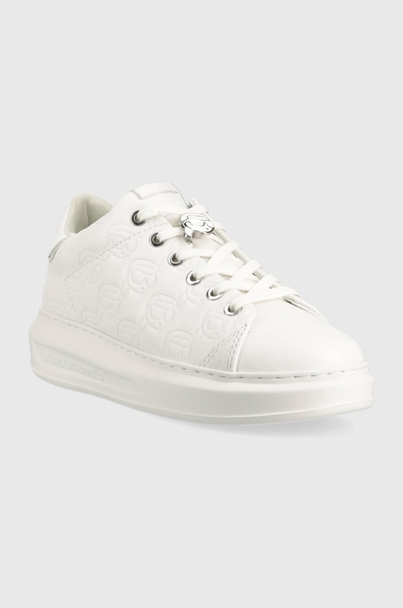 Karl Lagerfeld sneakersy skórzane KAPRI KC KL62523F.01W biały AW23