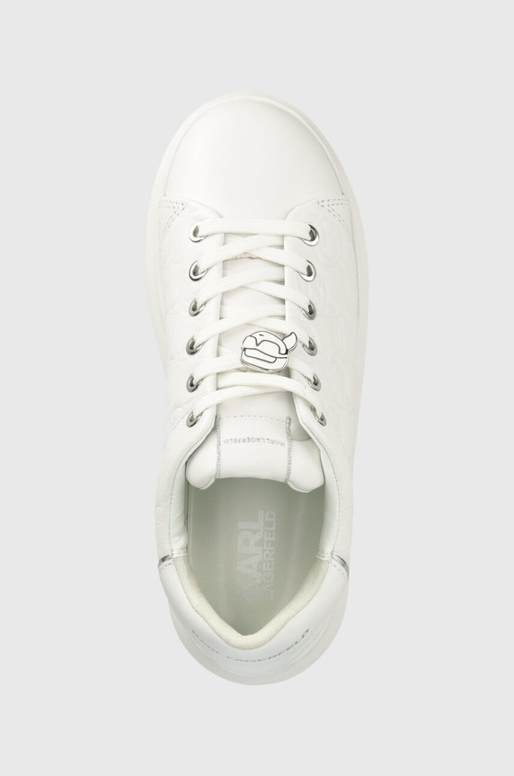 Karl Lagerfeld sneakersy skórzane KAPRI KC biały KL62523F.01W