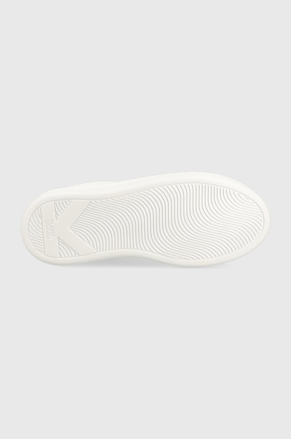 Karl Lagerfeld sneakersy skórzane KAPRI KC KL62523F.01W biały
