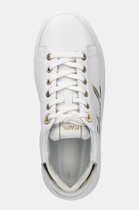 Karl Lagerfeld sneakersy skórzane KAPRI biały KL62510A.01G