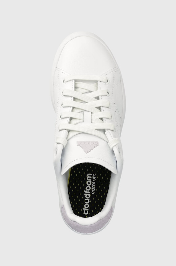 adidas sneakersy skórzane ADVANTAGE PREMIUM biały IF0125