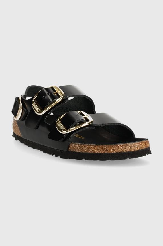 Δερμάτινα σανδάλια Birkenstock Milano 1024211.Milano μαύρο AW23