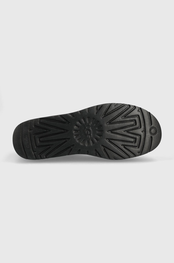 UGG śniegowce skórzane Classic Ultra Mini Platform 1141510.BLLE czarny