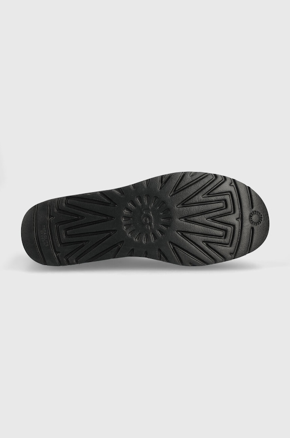 UGG śniegowce skórzane Classic Ultra Mini Platform 1141510.BLLE czarny