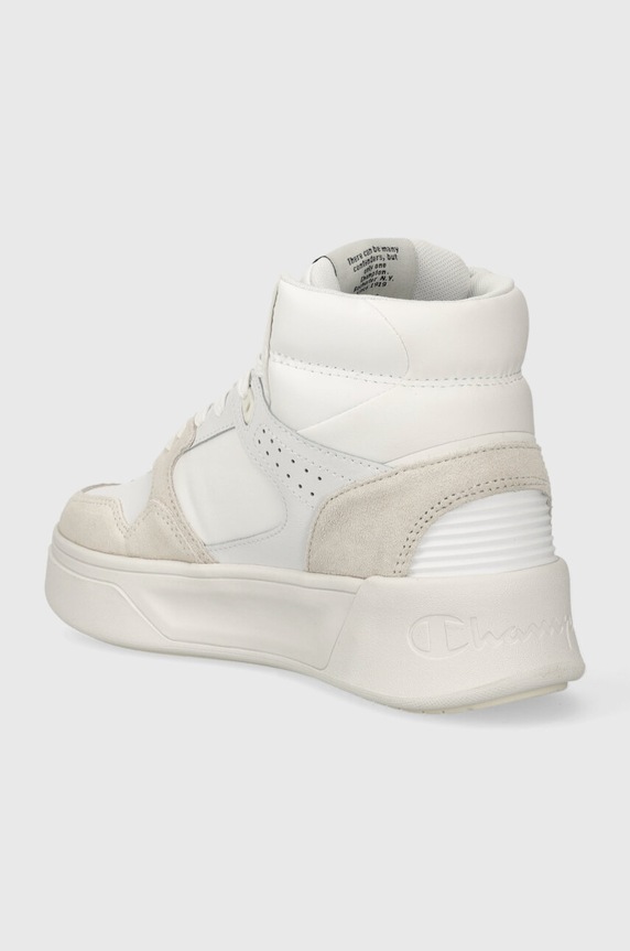 Obuwie Champion sneakersy skórzane Z80 HI PLATFORM SL Mid S11598 biały