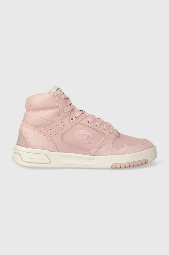 Champion sneakersy skórzane Z80 HI SL Mid skóra zamszowa różowy S11645