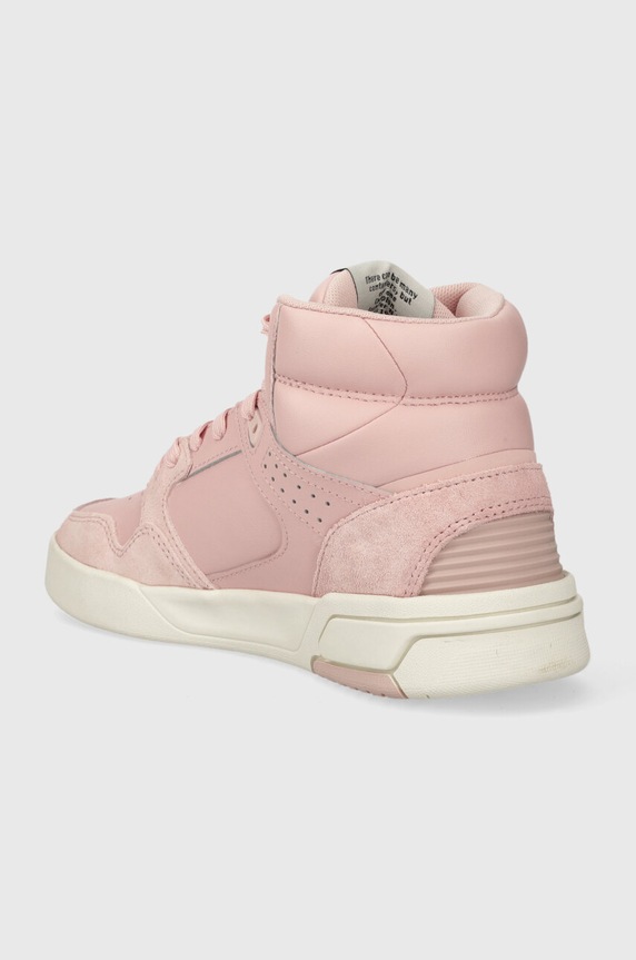 Obuwie Champion sneakersy skórzane Z80 HI SL Mid S11645 różowy