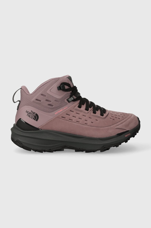 The North Face pantofi Vectiv Exploris 2 Mid Futurelight Leather piele întoarsă violet NF0A7W4YODR1