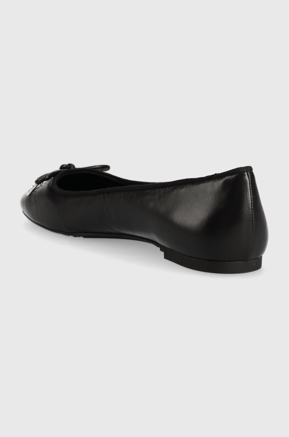 Obuwie MICHAEL Michael Kors baleriny skórzane Nori 40F3NRFP1L.001 czarny