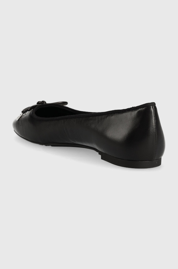 Obuwie MICHAEL Michael Kors baleriny skórzane Nori 40F3NRFP1L.001 czarny